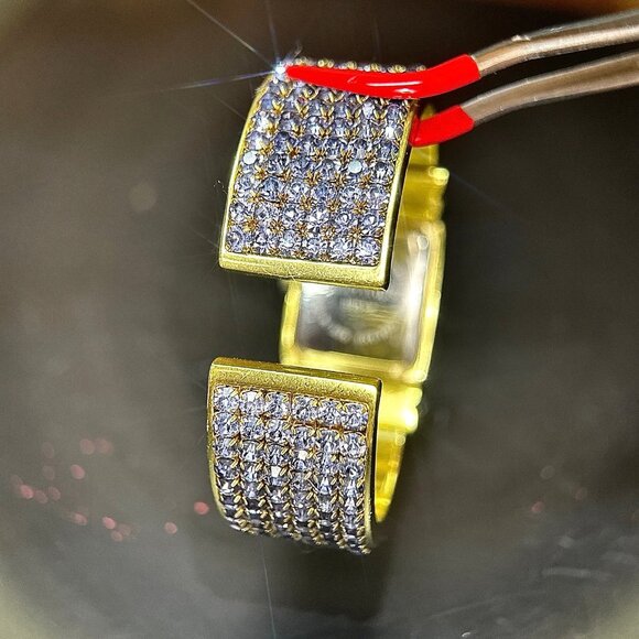 Heidi Daus Purple Stones Band Cuff Watch - Picture 7 of 9